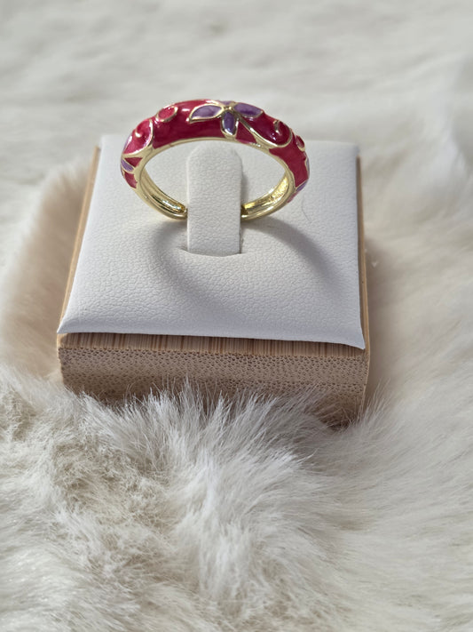 BAGUE CLEOPATRE FUSHIA