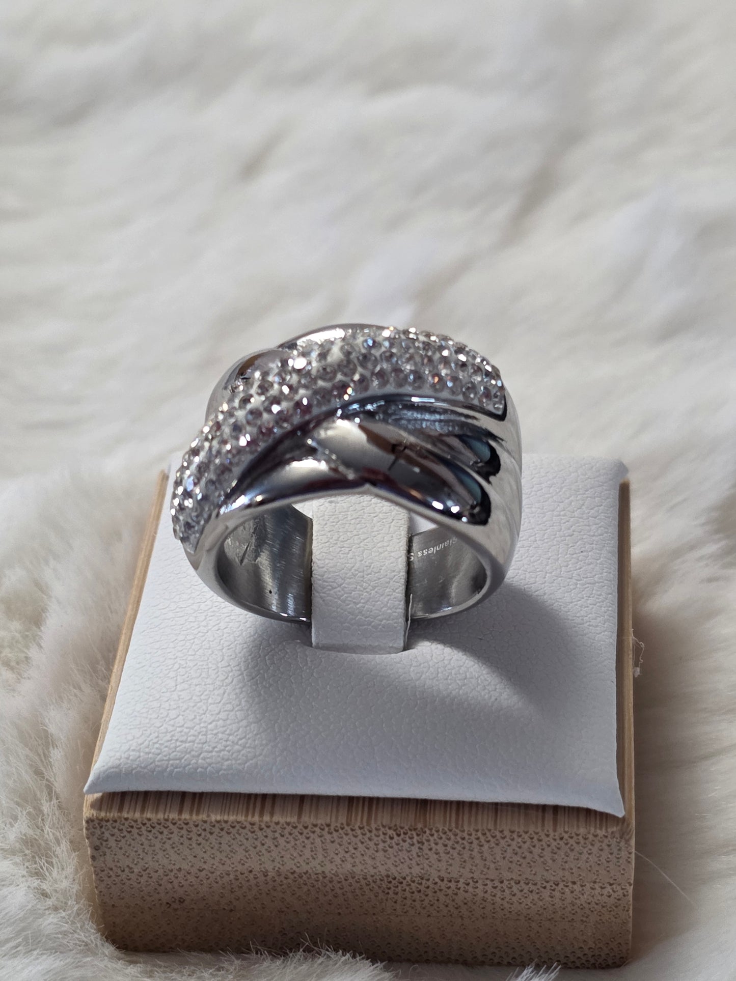 BAGUE DELIA ARGENTE TAILLE 52/54