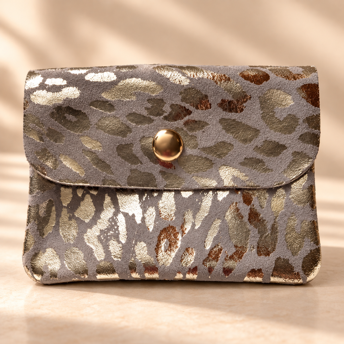 PORTEFEUILLE CHRISTINE LEOPARD BEIGE