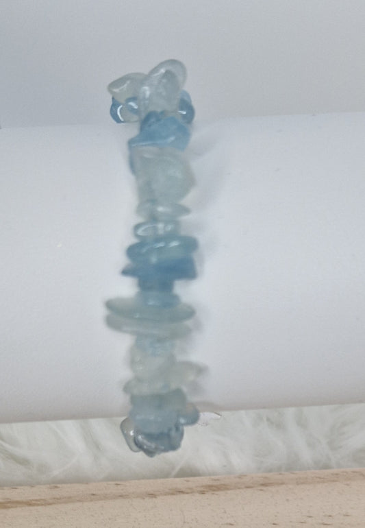 BRACELET BAROQUE AIGUE MARINE