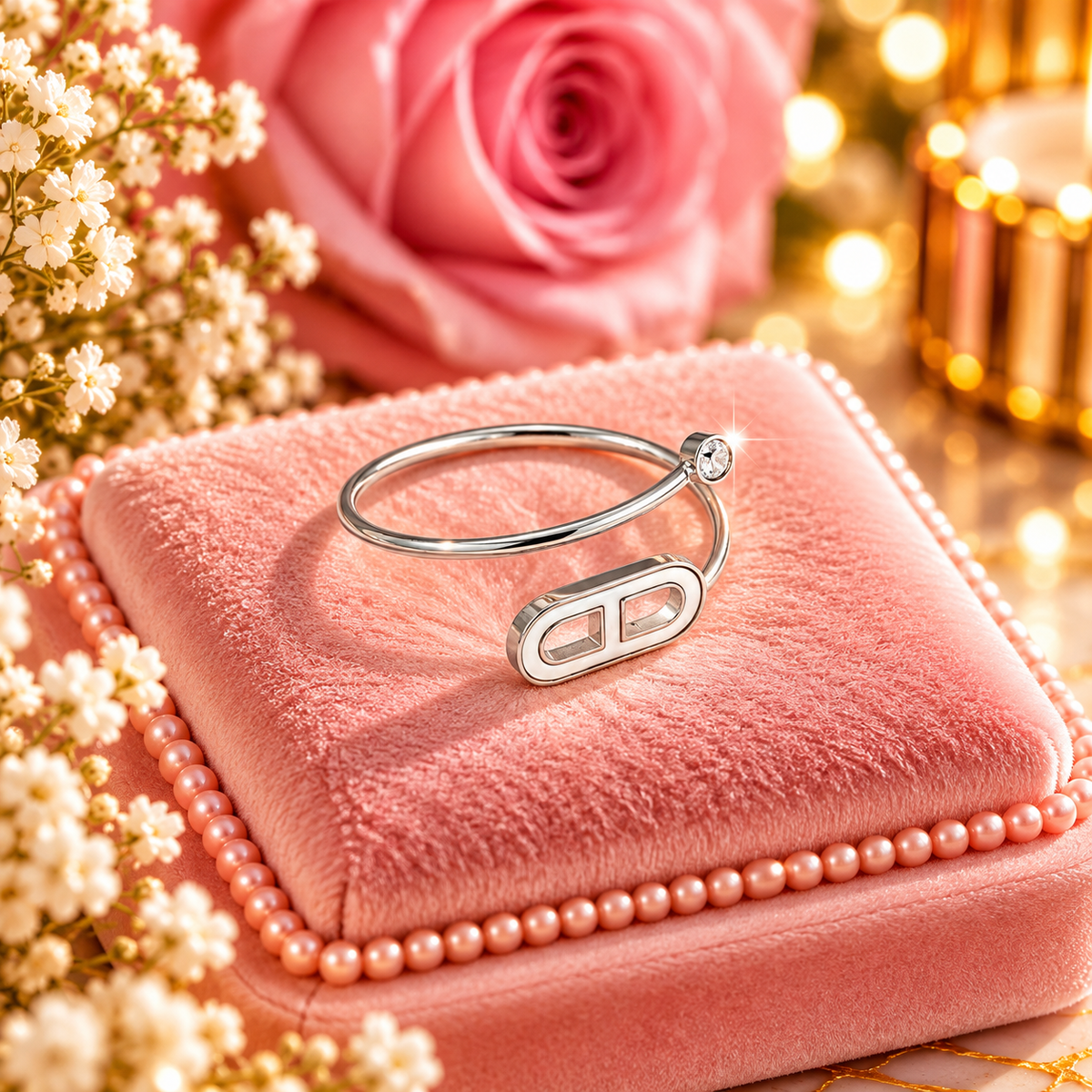 BAGUE INFINITY ARGENTEE