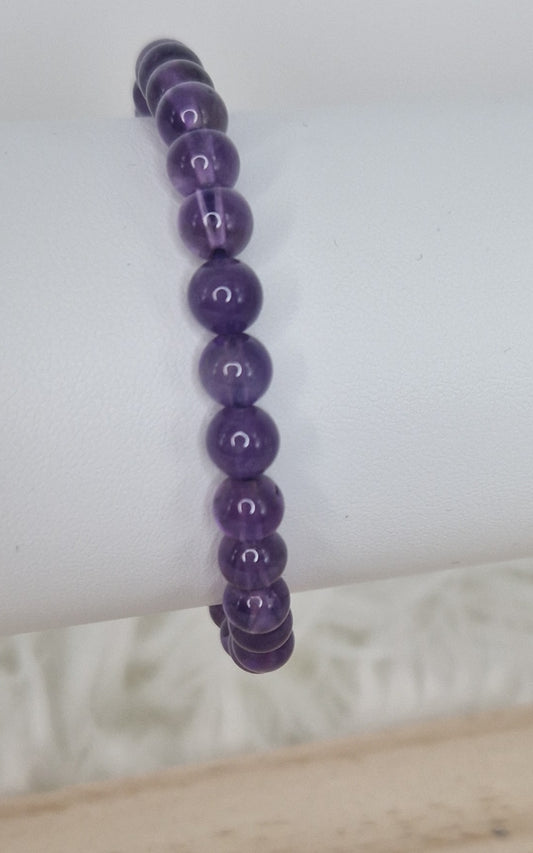 BRACELET AMETHYSTE 6MM
