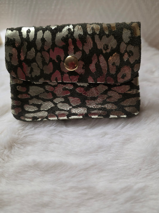 PORTEFEUILLE CHRISTINE LEOPARD KAKI