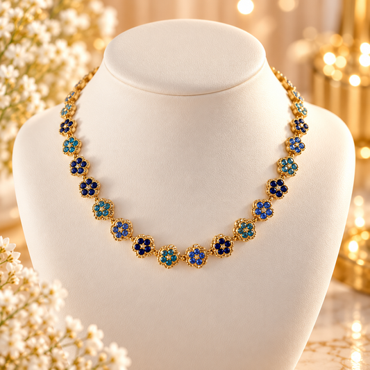 COLLIER MURIEL BLEU