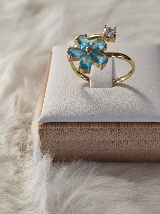 BAGUE LILIA BLEU