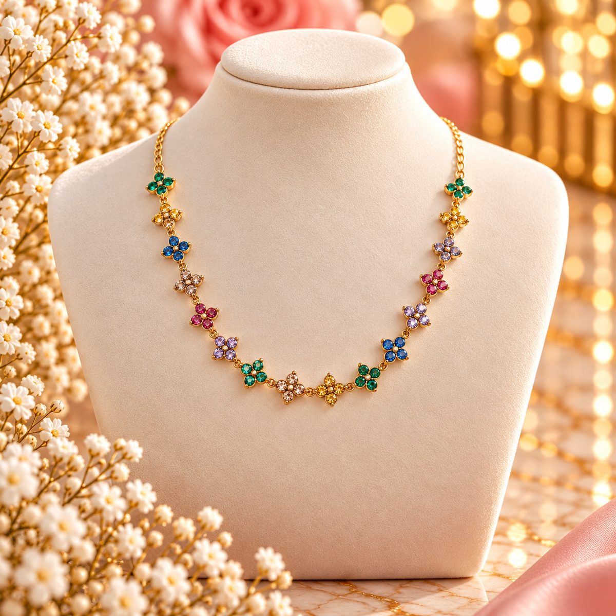 COLLIER EVA MULTICOLORE