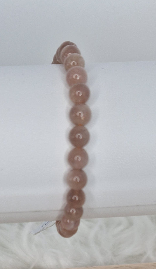 BRACELET PIERRE DE LUNE  6MM