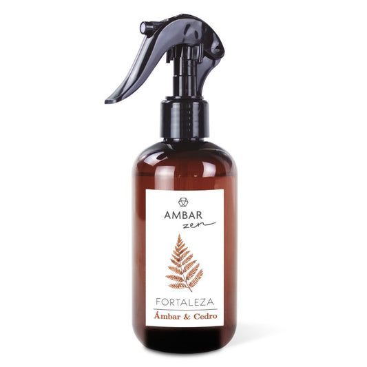 SPRAY D'AMBIANCE MAISON TISSU ET VOITURE AMBAR ZEN AMBAR ET CEDRE 225ML